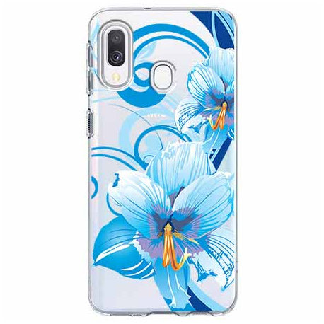 Etui na Samsung Galaxy A20e, niebieski kwiat północy EtuiStudio