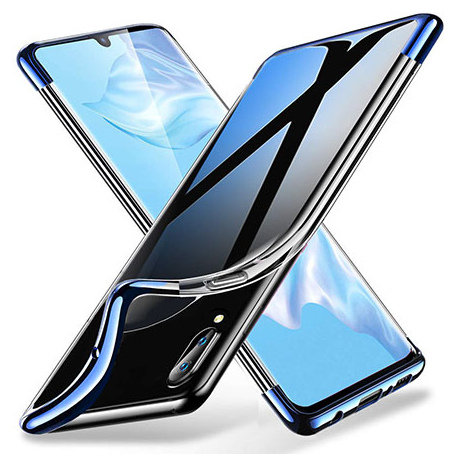 Etui na Samsung Galaxy A20e, platynowane SLIM, niebieski EtuiStudio