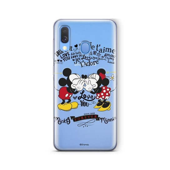 Etui na SAMSUNG Galaxy A40 DISNEY Mickey i Minnie 005 Disney