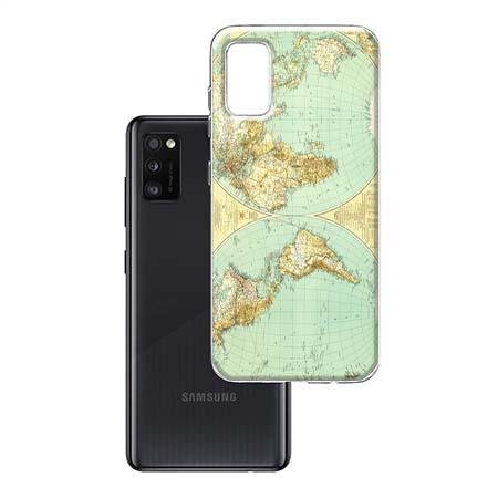 Etui na Samsung Galaxy A41 - Mapa świata EtuiStudio