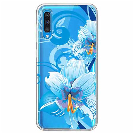 Etui na Samsung Galaxy A50, niebieski kwiat północy EtuiStudio