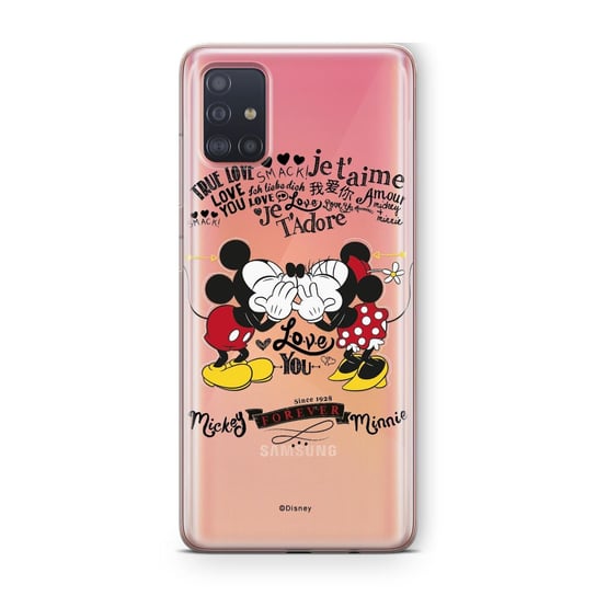 Etui na SAMSUNG Galaxy A51 DISNEY Mickey i Minnie 005 Disney