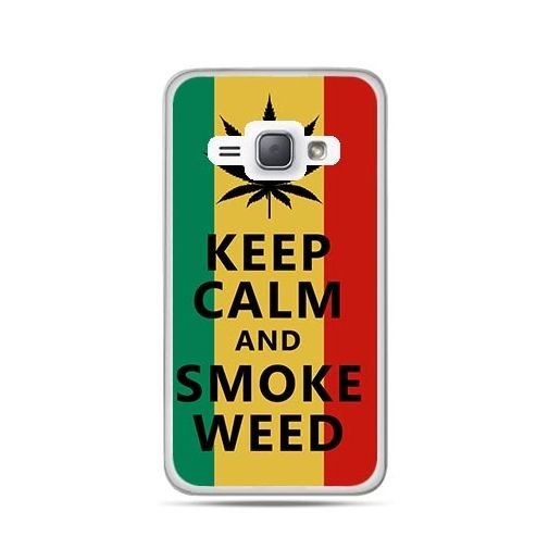 Etui na Samsung Galaxy J1 2016r, Keep Calm and Smoke Weed EtuiStudio