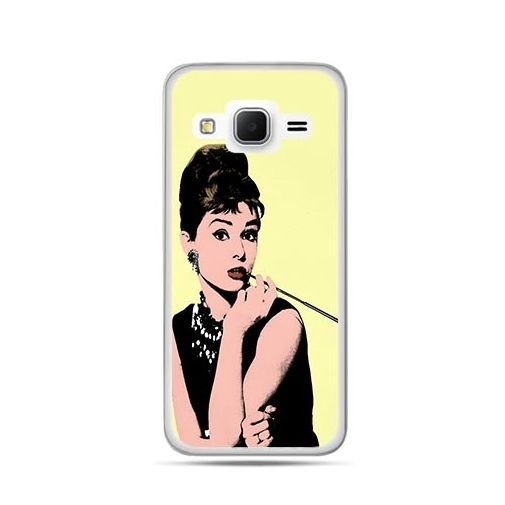 Etui na Samsung Galaxy J3 2016r, Audrey Hepburn z papierosem EtuiStudio