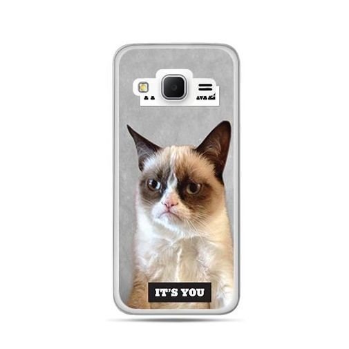 Etui na Samsung Galaxy J3 2016r, grumpy kot zrzęda EtuiStudio
