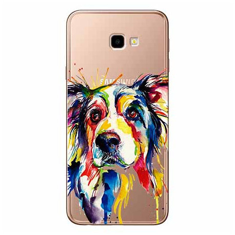 Etui na Samsung Galaxy J4 Plus, Watercolor pies EtuiStudio