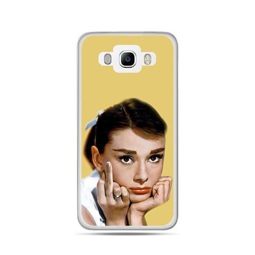 Etui na Samsung Galaxy J5 2016r, Audrey Hepburn Fuck You EtuiStudio