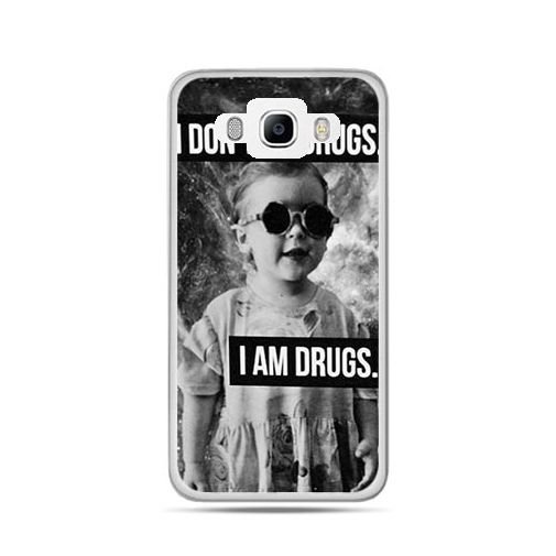 Etui na Samsung Galaxy J5 2016r, I don`t do drugs I am drugs EtuiStudio