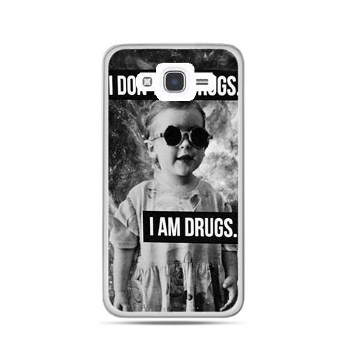 Etui na Samsung Galaxy J7 2016, I don`t do drugs I am drugs EtuiStudio