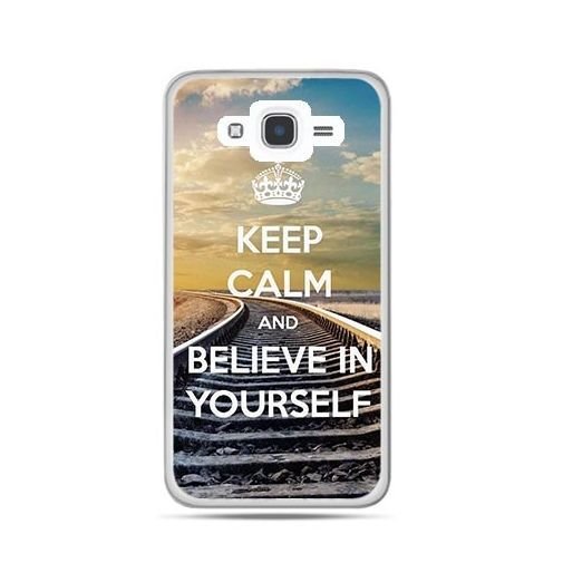 Etui na Samsung Galaxy J7 2016, Keep Calm and Believe in Yourself EtuiStudio