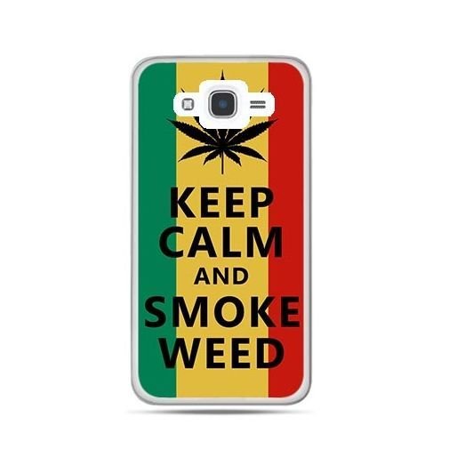 Etui na Samsung Galaxy J7 2016, Keep Calm and Smoke Weed EtuiStudio