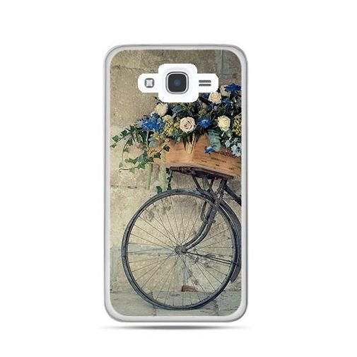 Etui na Samsung Galaxy J7 2016, rower z kwiatami EtuiStudio