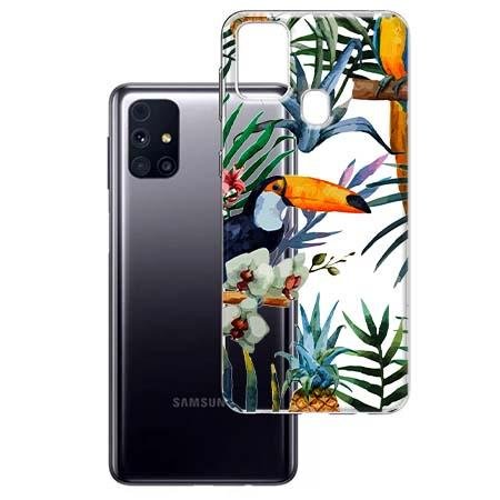 Etui na Samsung Galaxy M31s - Egzotyczne tukany. EtuiStudio