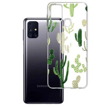 Etui na Samsung Galaxy M31s - Kaktusowy ogród. EtuiStudio