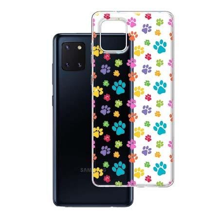 Etui na Samsung Galaxy Note 10 Lite - Kolorowe psie łapki. EtuiStudio