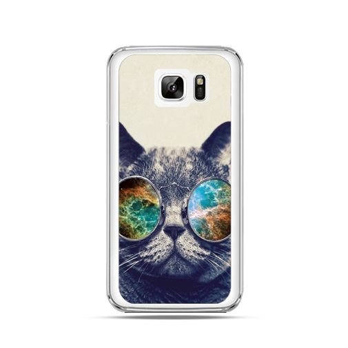 Etui na Samsung Galaxy Note 7, kot w tęczowych okularach EtuiStudio