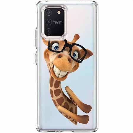 Etui na Samsung Galaxy S10 Lite - Wesoła żyrafa w okularach. EtuiStudio