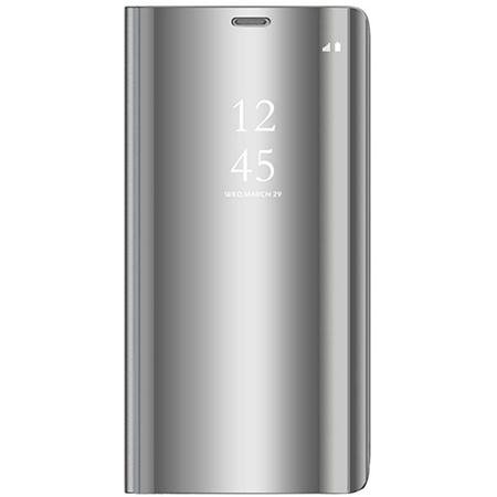 Etui na Samsung Galaxy S10 Plus - Flip Clear View z klapką - Srebrny. EtuiStudio