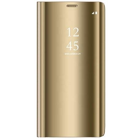 Etui na Samsung Galaxy S10 Plus - Flip Clear View z klapką - Złoty. EtuiStudio