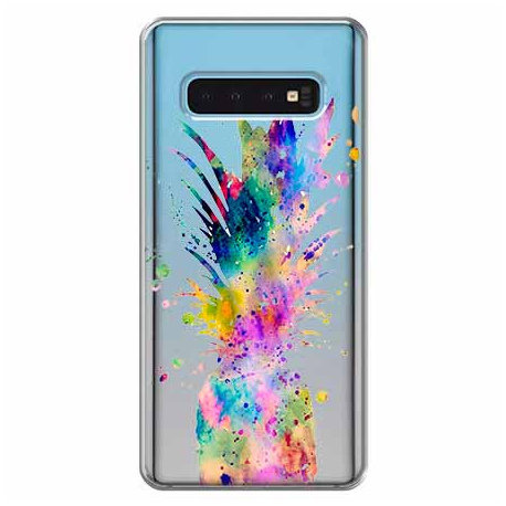 Etui na Samsung Galaxy S10 Plus, Watercolor ananasowa eksplozja EtuiStudio
