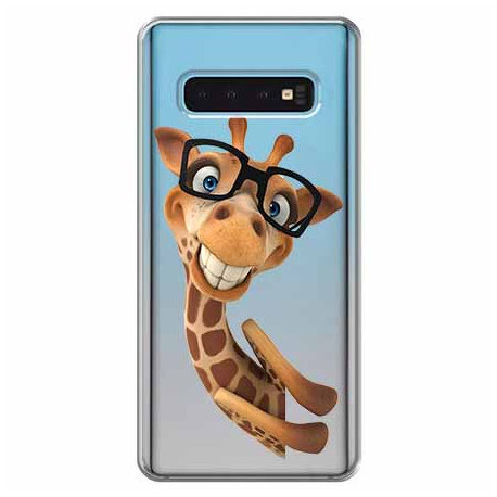 Etui na Samsung Galaxy S10 Plus, Wesoła żyrafa w okularach EtuiStudio