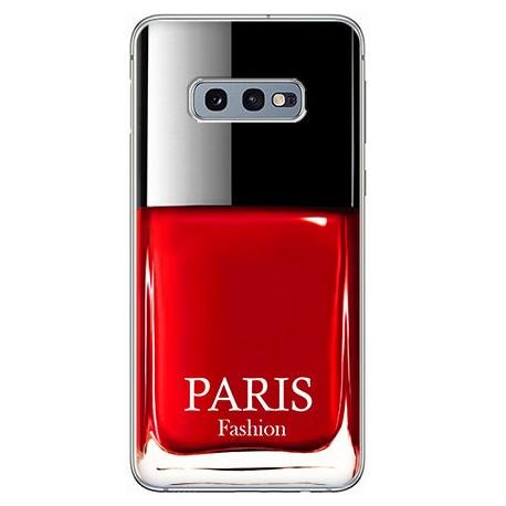 Etui na Samsung Galaxy S10e, czerwony lakier do paznokci EtuiStudio