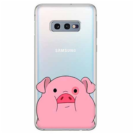 Etui na Samsung Galaxy S10e, Słodka różowa świnka EtuiStudio