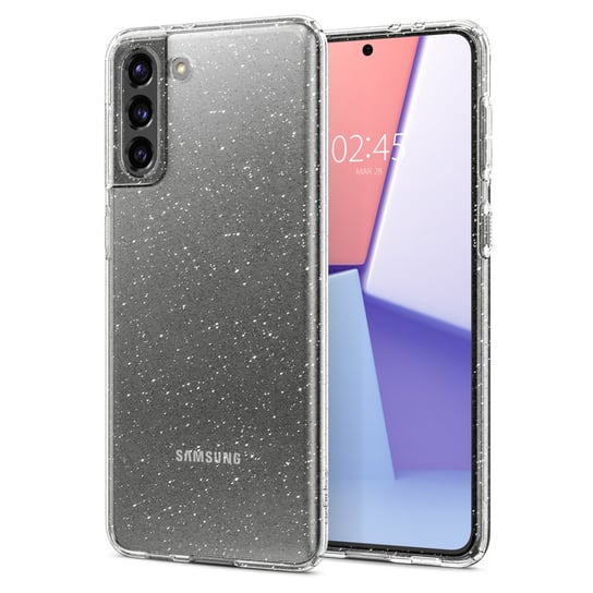 Etui  na Samsung Galaxy S21+, SPIGEN Liquid Crystal Glitte bezbarwny Spigen