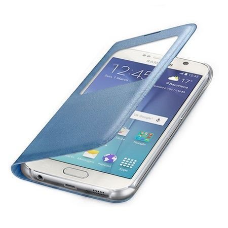 Etui na Samsung Galaxy S7 Edge - flip S-View z klapką - Niebieski EtuiStudio