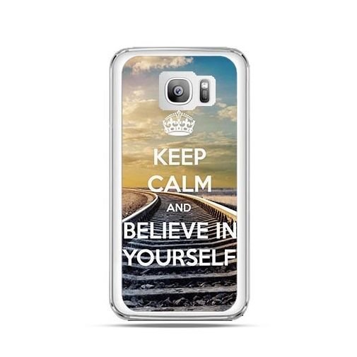 Etui na Samsung Galaxy S7 Edge, Keep Calm and Believe in Yourself EtuiStudio