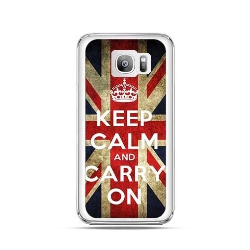 Etui na Samsung Galaxy S7 Edge, Keep calm and carry on EtuiStudio