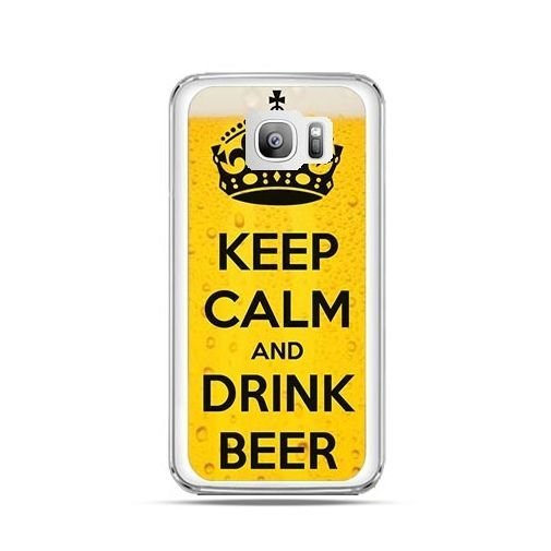 Etui na Samsung Galaxy S7 Edge, keep calm and drink beer EtuiStudio