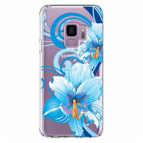 Etui na Samsung Galaxy S9, niebieski kwiat północy EtuiStudio
