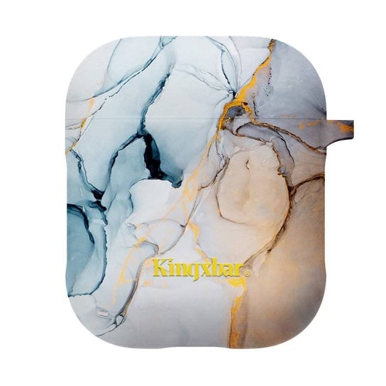 Etui na słuchawki Apple AirPods KINGXBAR Case silikonowe Yellow Marble Kingxbar