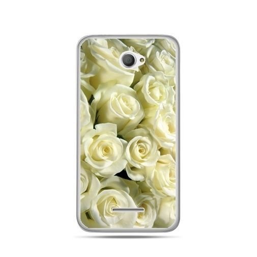 Etui na Sony Xperia E4, białe róże EtuiStudio