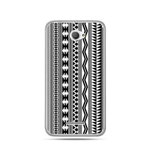 Etui na Sony Xperia E4, czarno biały wzorek EtuiStudio