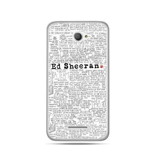 Etui na Sony Xperia E4, Ed Sheeran białe poziome EtuiStudio