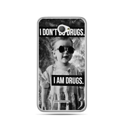 Etui na Sony Xperia E4, I don`t do drugs I am drugs EtuiStudio