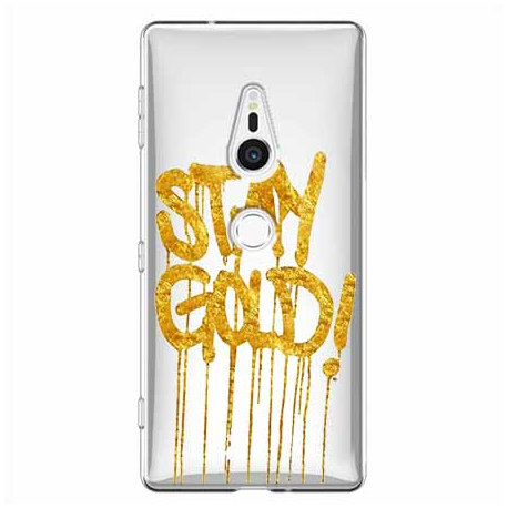 Etui na Sony Xperia XZ2, Stay Gold EtuiStudio