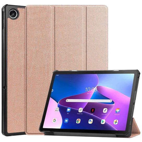 ETUI na tablet Lenovo Tab M10 FHD Plus 10.6 3 GEN 3RD 3gen 2023 TB-125FU / TB-128FU case book cover Różowe złoto Alogy
