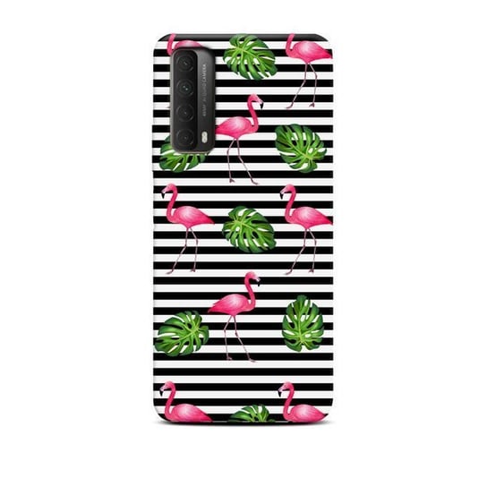 Etui na telefon CaseGadget FLAMINGI W PASKI HUAWEI P SMART 2021 CaseGadget