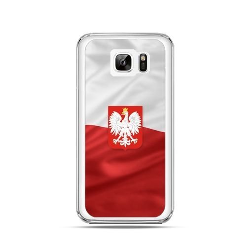 Etui na telefon Galaxy Note 7 patriotyczne, flaga Polski z godłem EtuiStudio