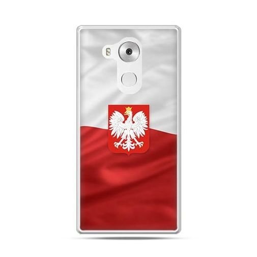 Etui na telefon Huawei Mate 8, patriotyczne, flaga Polski z godłem EtuiStudio