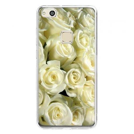 Etui na telefon Huawei P10 Lite, białe róże EtuiStudio