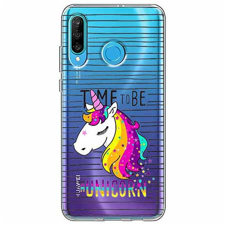 Etui na telefon Huawei P30 Lite, Time to be unicorn, Jednorożec EtuiStudio