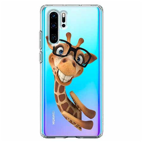 Etui na telefon Huawei P30 Pro, Wesoła żyrafa w okularach EtuiStudio