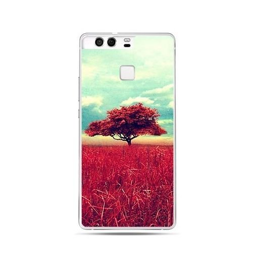 Etui na telefon Huawei P9, czerwone drzewo EtuiStudio