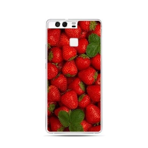 Etui na telefon Huawei P9, czerwone truskawki EtuiStudio