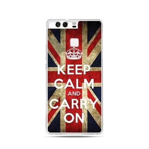 Etui na telefon Huawei P9, Keep calm and carry on EtuiStudio