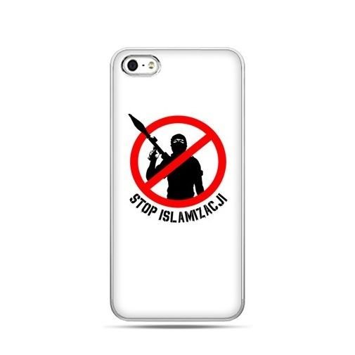 Etui na telefon, iPhone 5, 5s patriotyczne, STOP islamizacji EtuiStudio